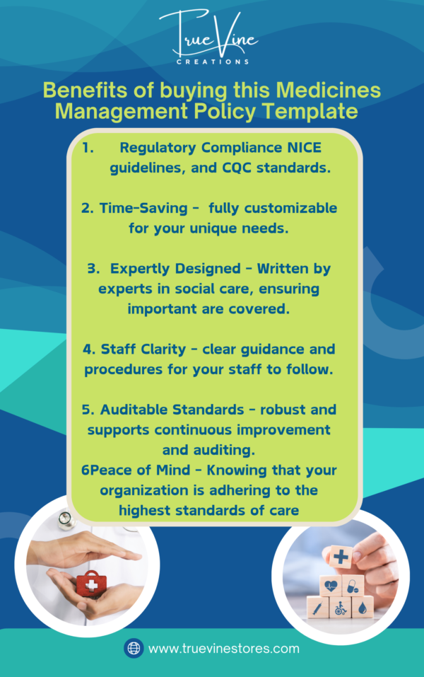 Medicines Management Policy Template – Comprehensive & Compliant Policy for Safe Medicines Handling in Care Homes