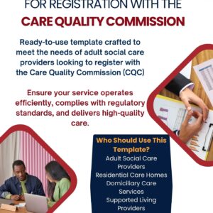 CQC compliance document templates cover sheet