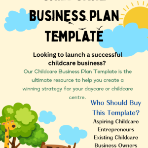 Start your dream childcare center with our comprehensive business plan template! Perfect for entrepreneurs and childcare professionals, this template includes market analysis, financial projections, operations procedures, and more to ensure your success. Download today and get started on building a thriving childcare business.