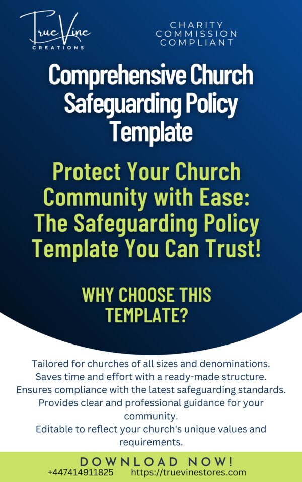 Comprehensive Church Safeguarding Policy Template: Fully Customisable and Charity Commission Compliant